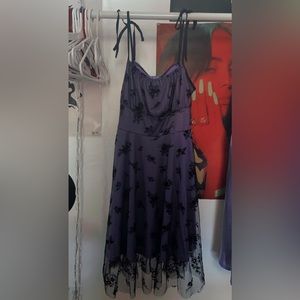 Purple and black dress women’s Large